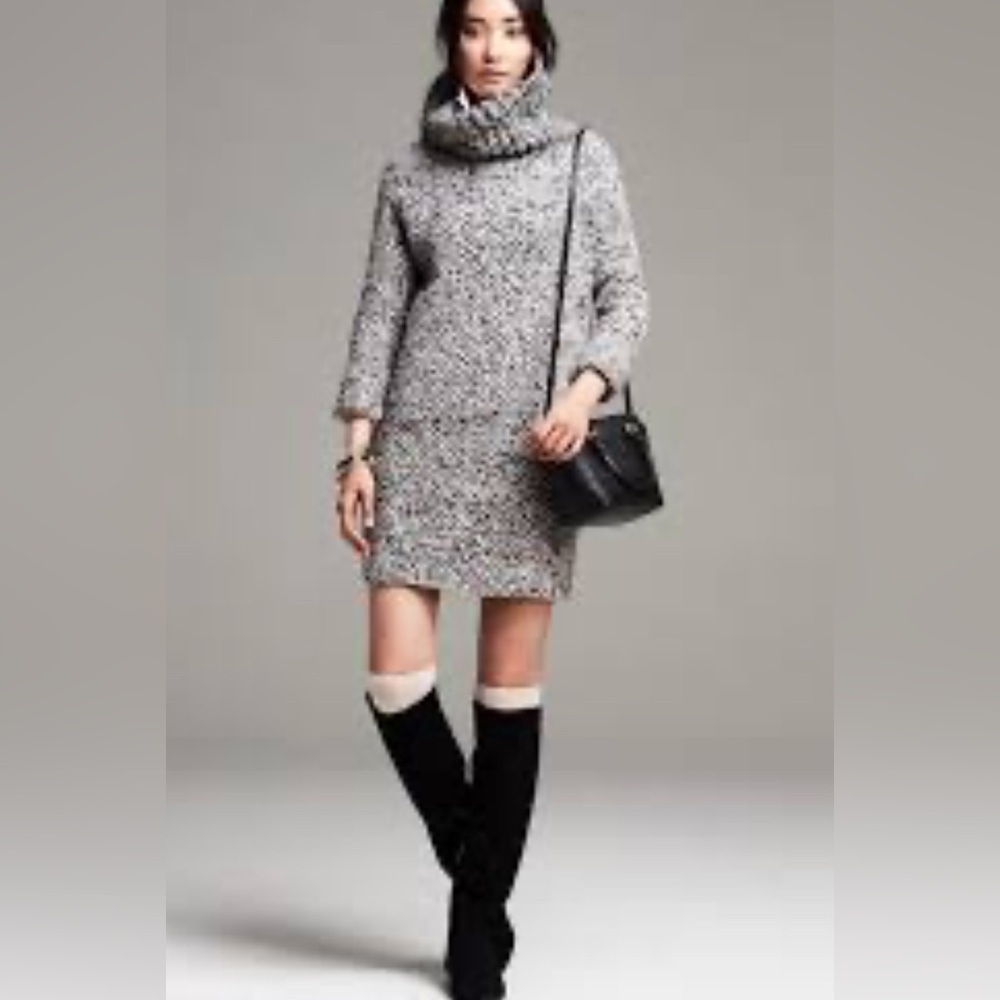 Banana Republic Heritage | Marled Wool Mohair blend sweater dress Womens size XS